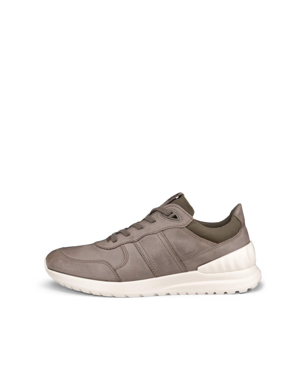 Men's ECCO® Astir Lite Leather Sneaker - Grey - Outside