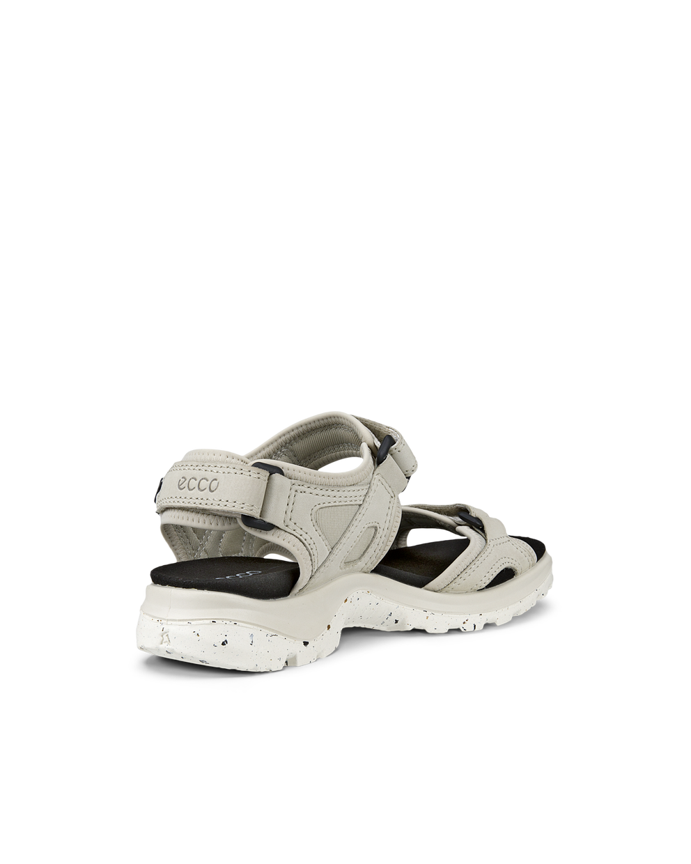 Women's ECCO® Offroad Yucatan Plus Leather Hiking Sandal - Grey - Back