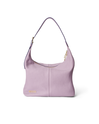 ECCO® Leather Hobo Bag - Purple - Main