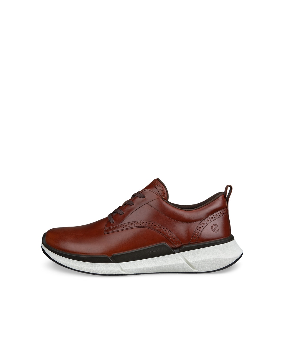 Ecco brown leather sneakers on sale