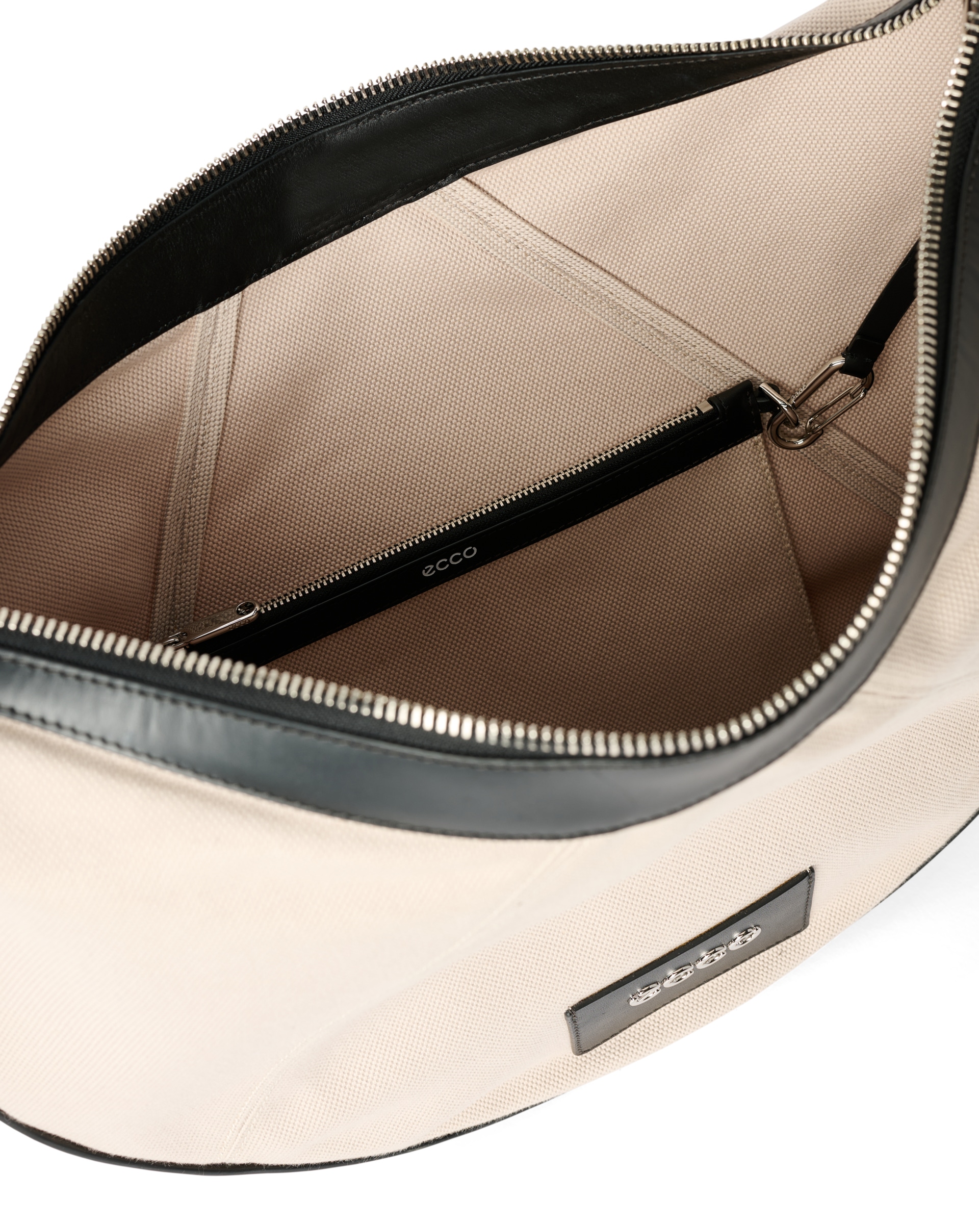 Bolso hobo de piel ECCO® Fortune - Beige - Inside