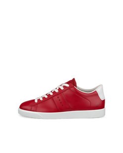 Zapatillas de piel ECCO® Street Lite para mujer - Rojo - Outside