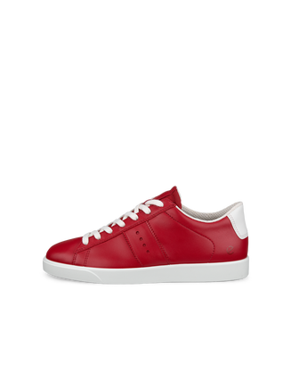 Zapatillas de piel ECCO® Street Lite para mujer - Rojo - Outside