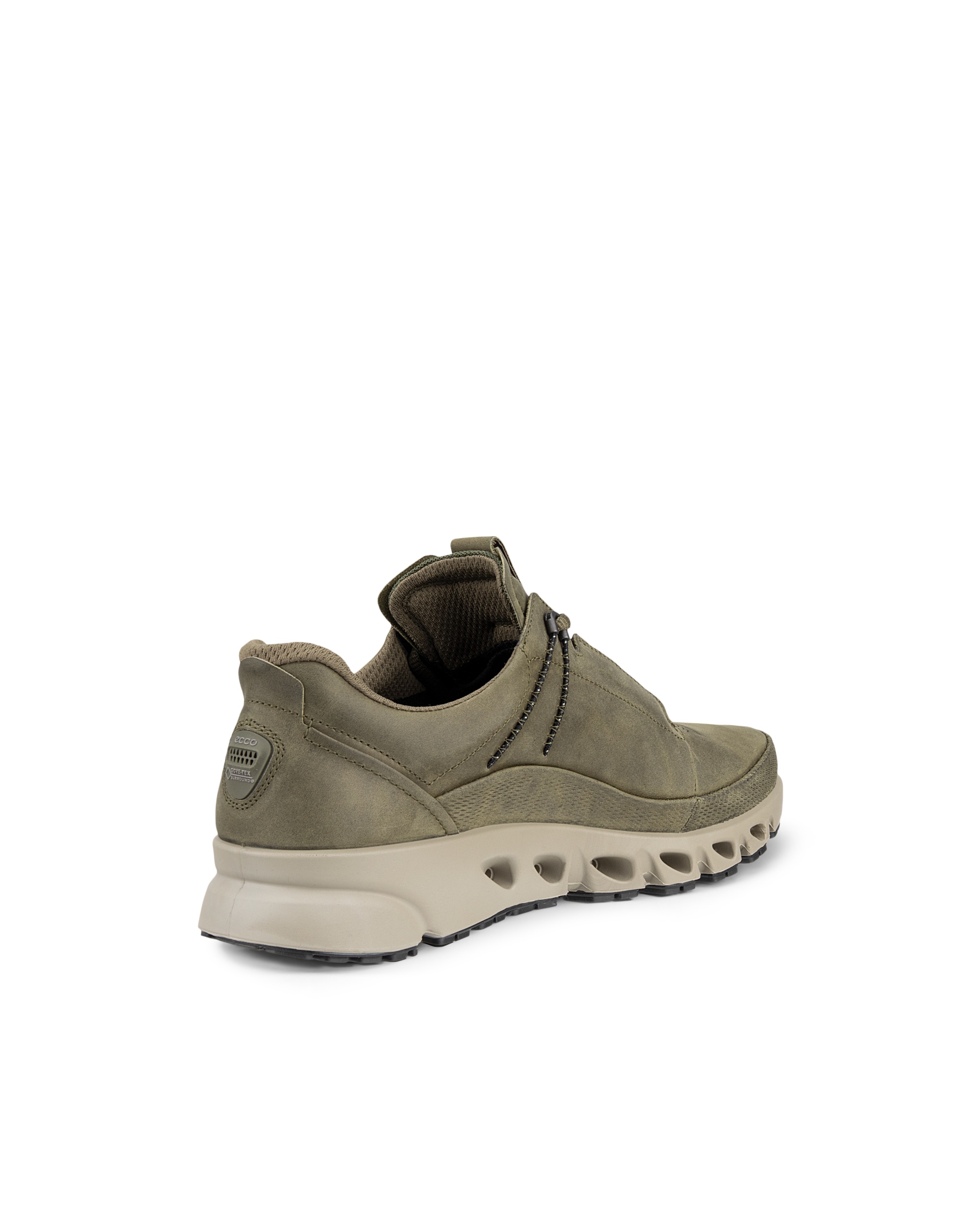 Men's ECCO® Multi-Vent Nubuck Gore-Tex Shoe - Green - Back