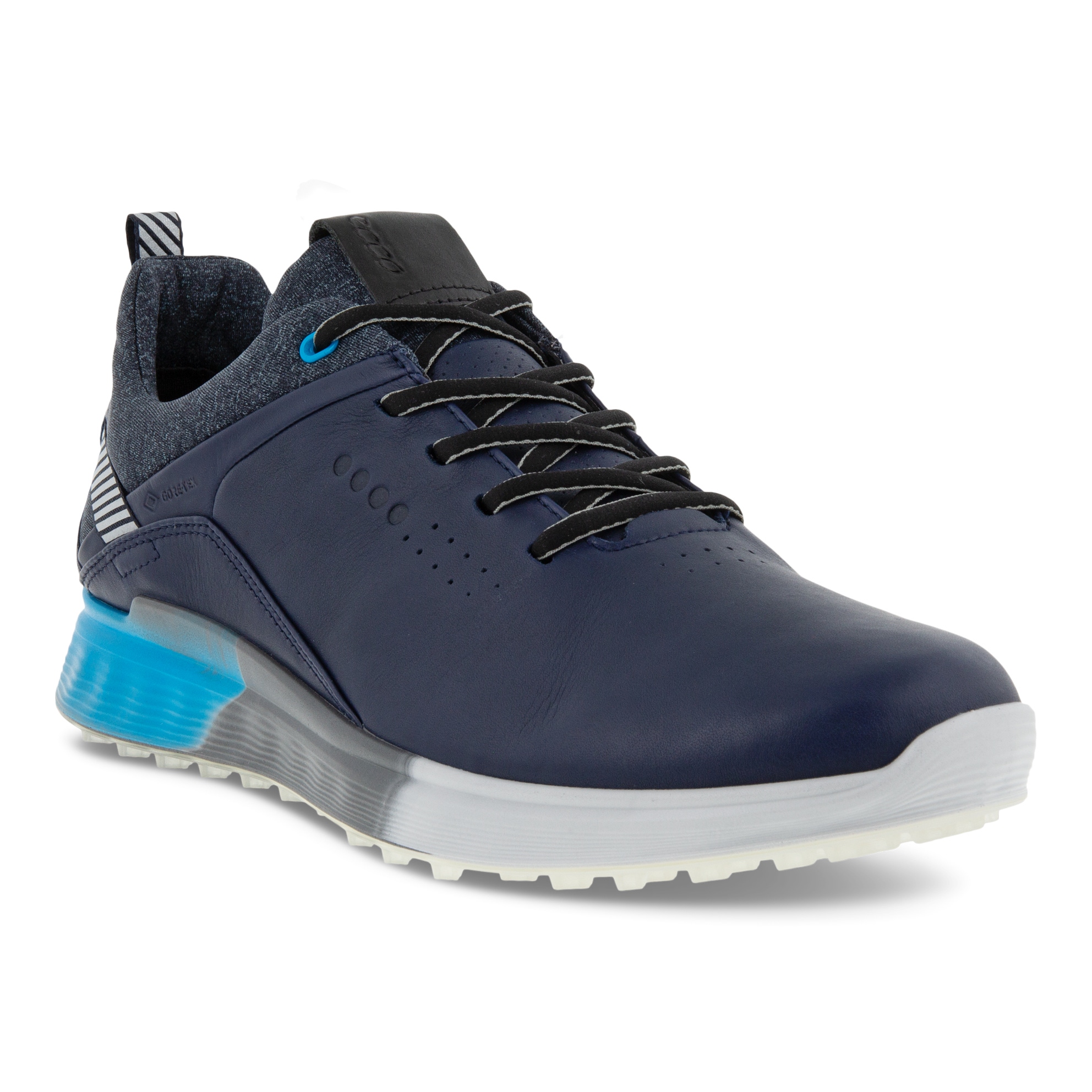 Zapatos golf de piel Gore-Tex ECCO® Golf S-Three para hombre - Azul - Main