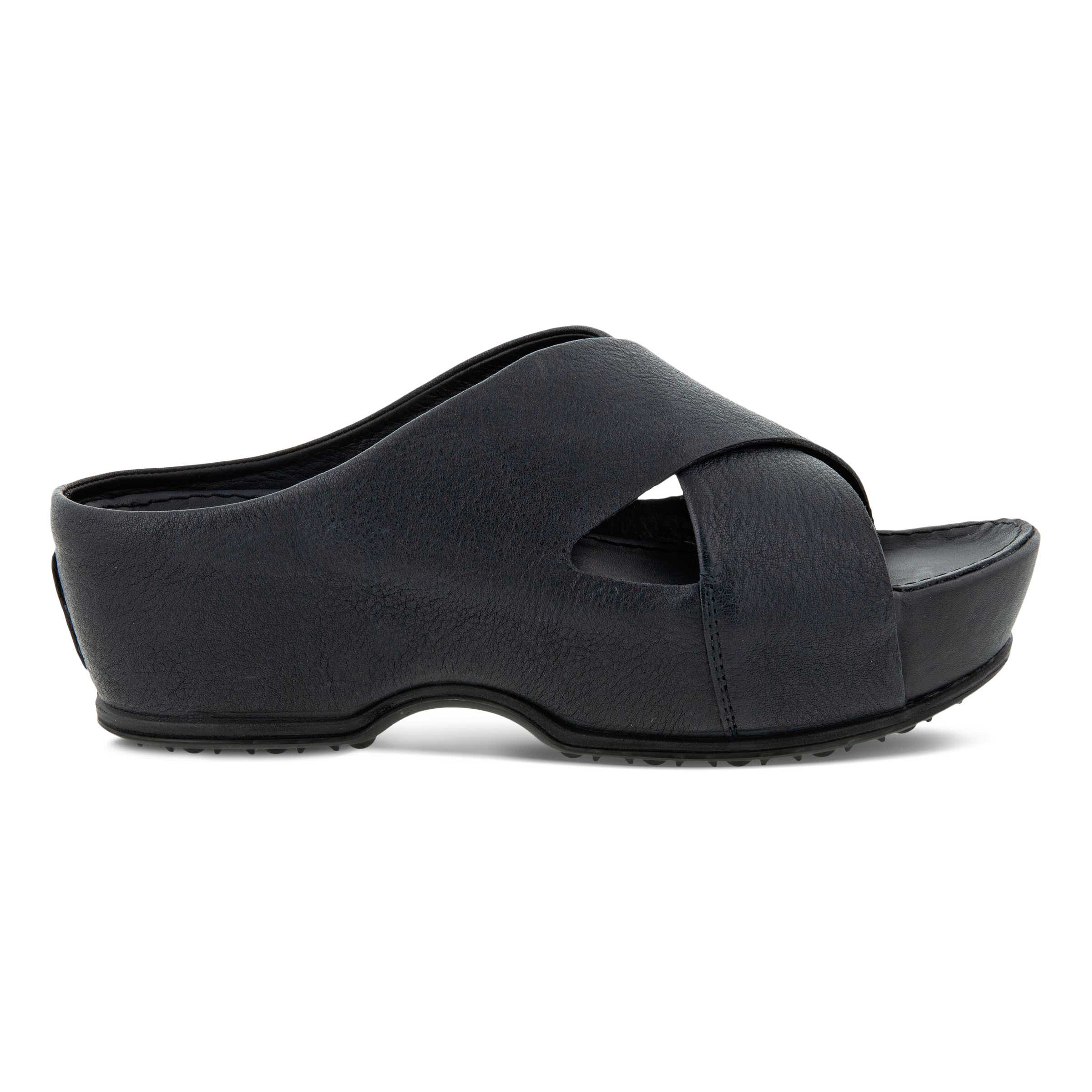 ECCO Ifla ウィメンズ レザークロッグ - Black - Outside