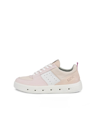 Women's ECCO® Street 720 Leather Gore-Tex Sneaker - Pink - Outside