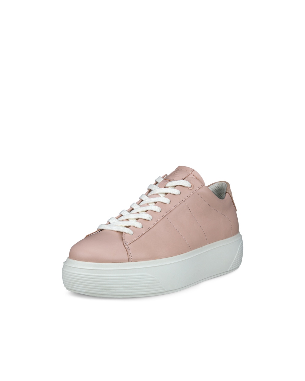 Women's ECCO® Street Platform Leather Sneaker - Pink - Main