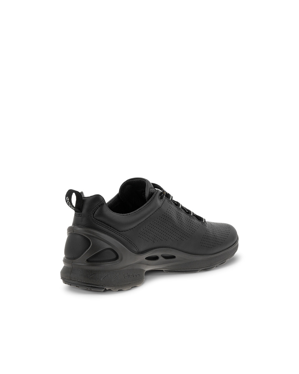 Women s ECCO Biom Fjuel Leather Outdoor Sneaker Black