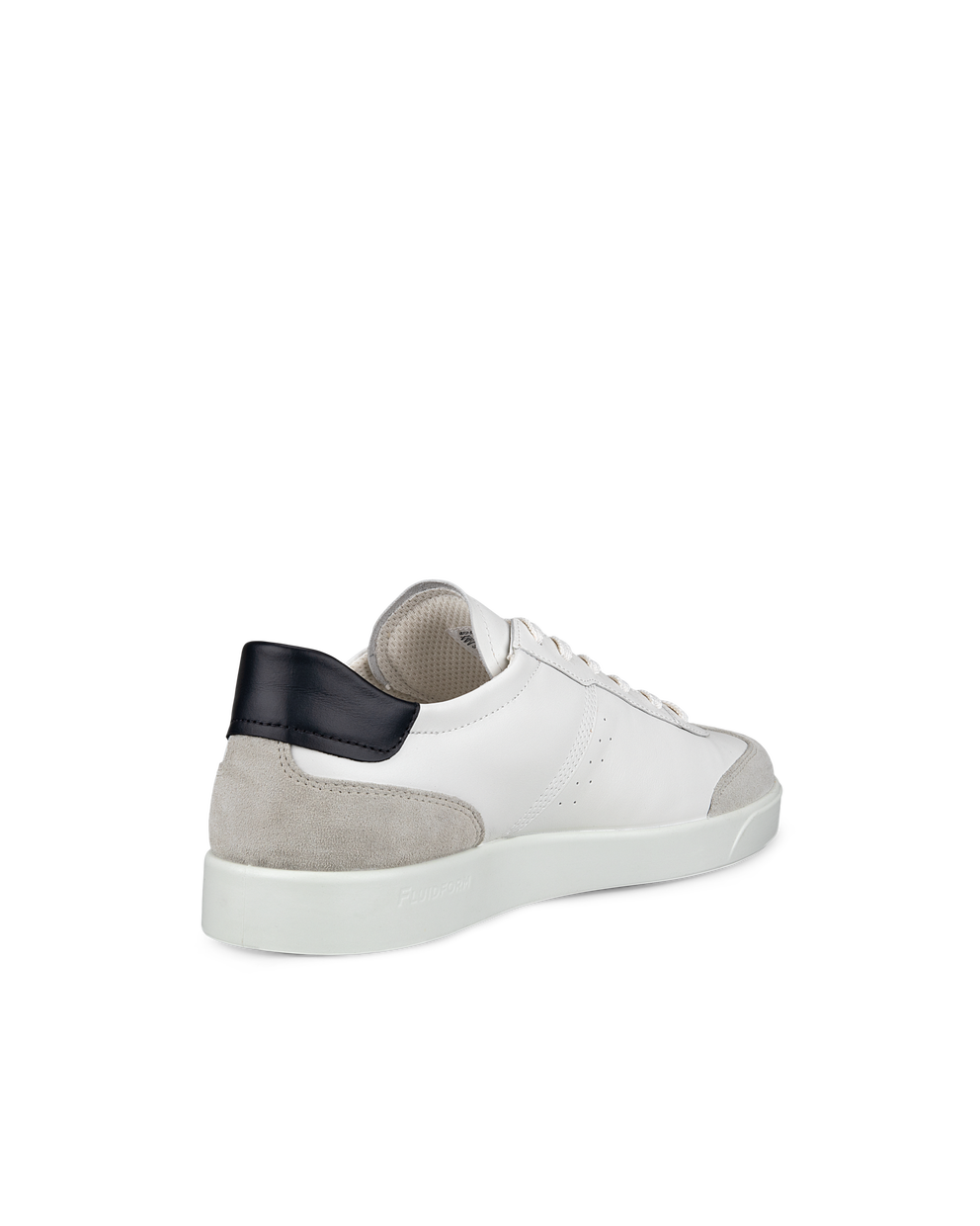 Men's ECCO® Street Lite Leather Sneaker - White - Back