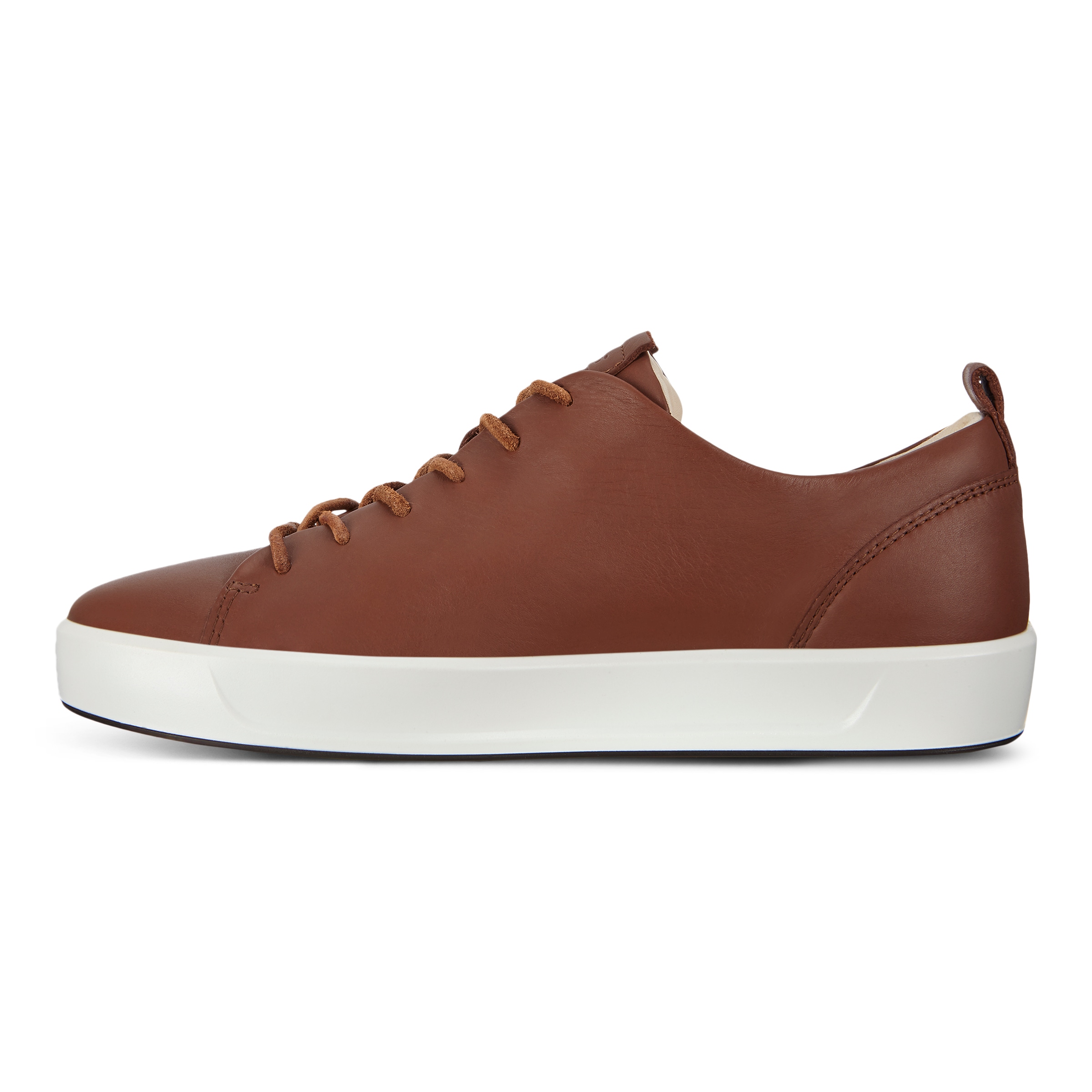 ECCO Soft 8 Women's Leather Lace-up Sneakers - Brown - Inside