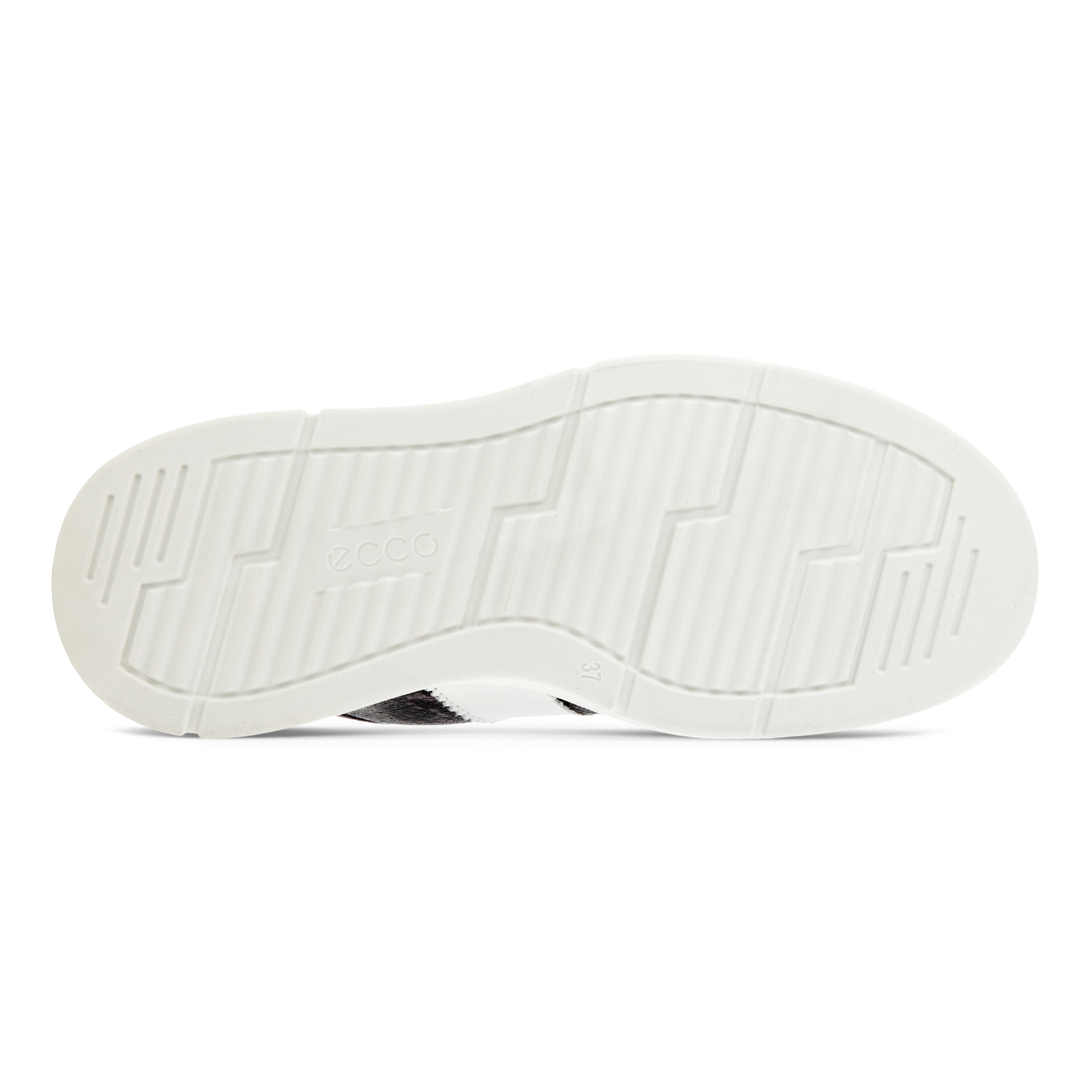 ECCO Soft X Women's Retro-inspired Leather Sneaker - Black - Sole