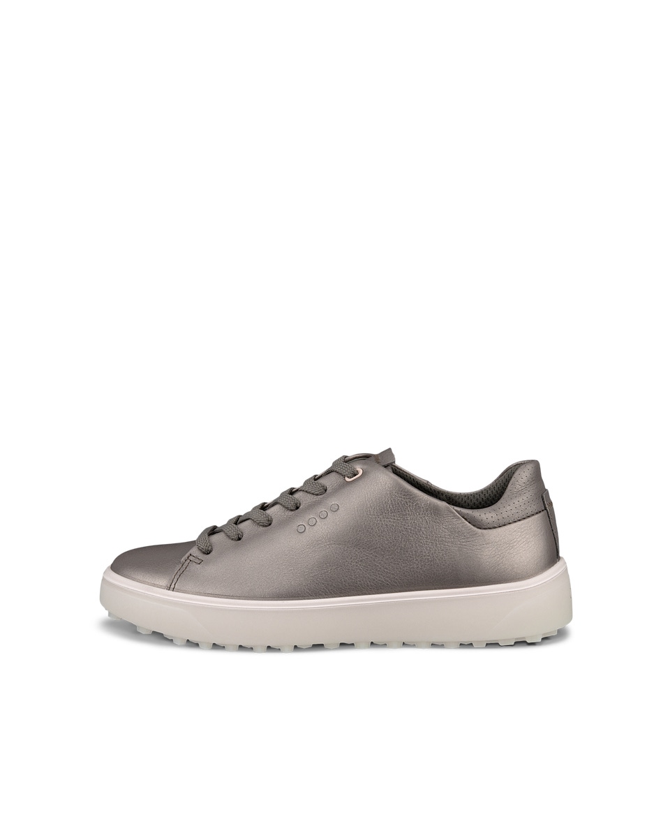 Women s ECCO Golf Tray Leather Shoe Metallics