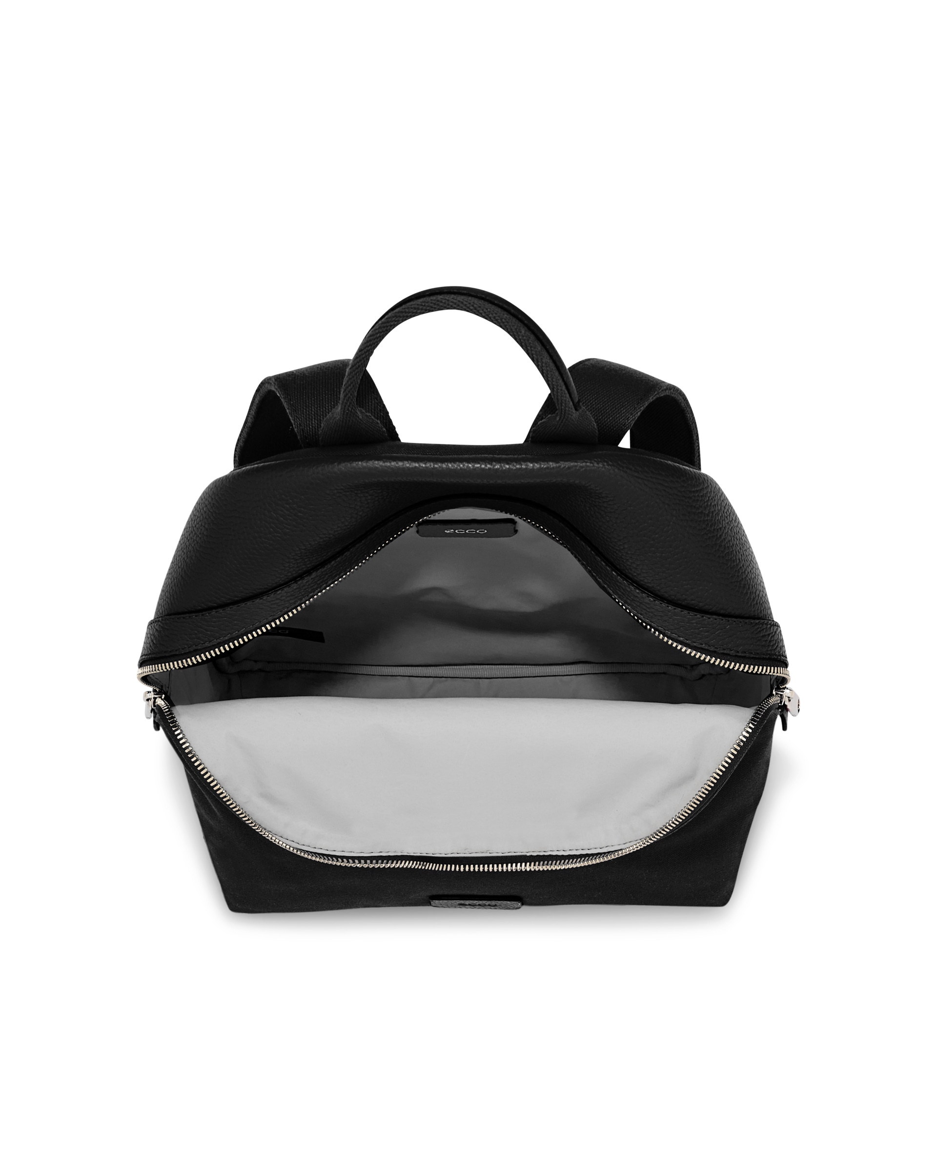 ECCO® Textureblock Textile Small Backpack - Black - Birdeye