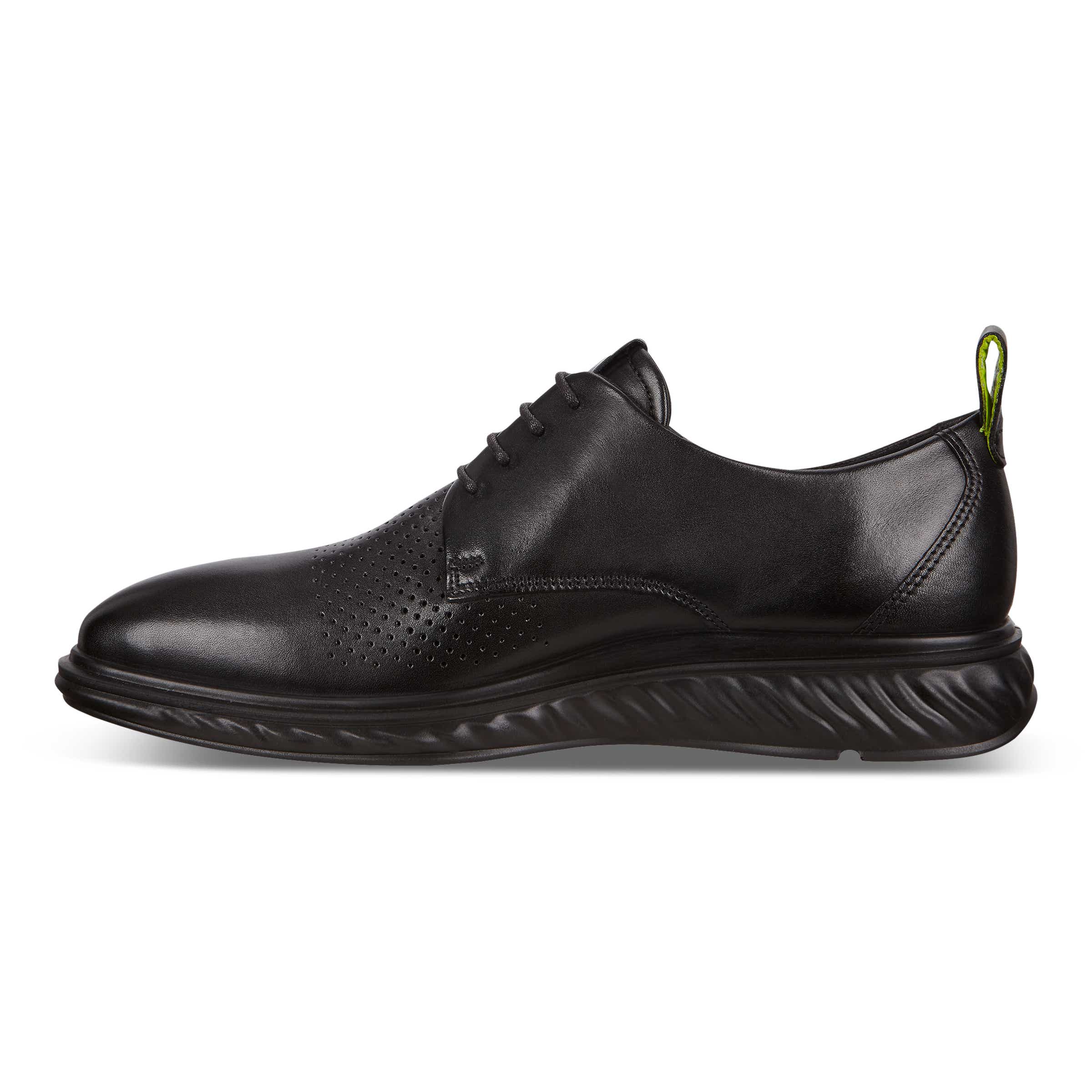 ECCO ST.1 Hybrid Lite メンズ レザーダービーシューズ - Black - Inside