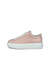 Women's ECCO® Street Platform Leather Sneaker - Pink - Outside