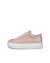 Women's ECCO® Street Platform Leather Sneaker - Pink - Outside