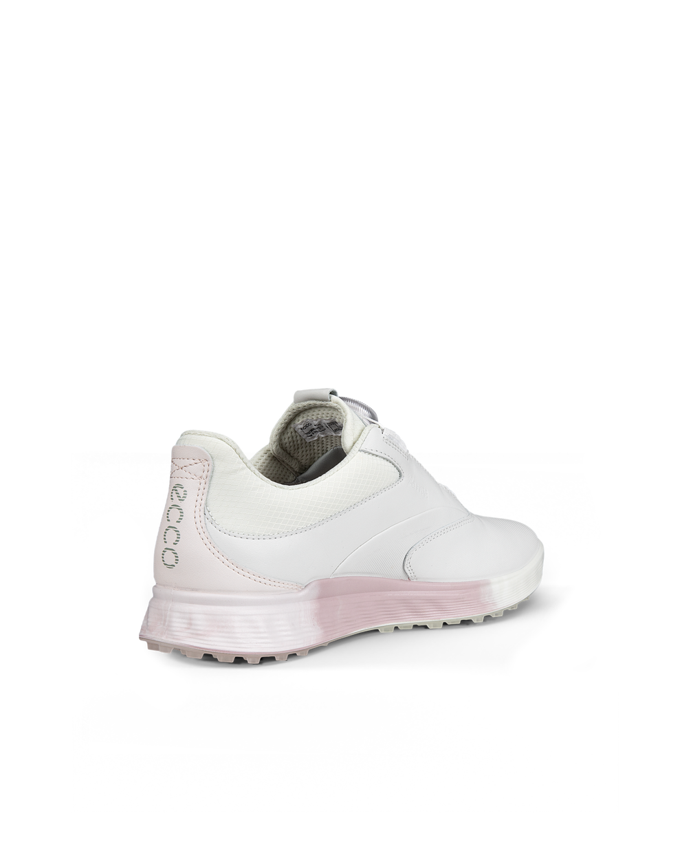 Women's ECCO® Golf S-Three BOA Leather Gore-Tex Shoe - White - Back