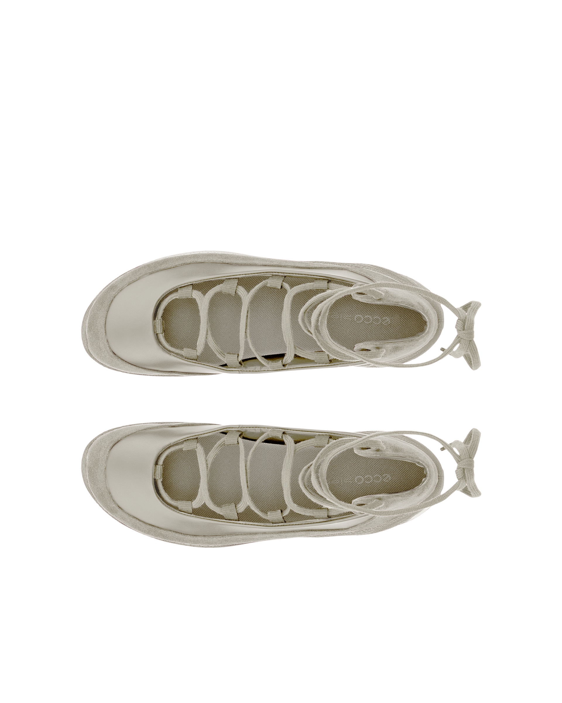 Sabrinas couro mulher ECCO® BIOM LITE - Cinzento - Top left pair