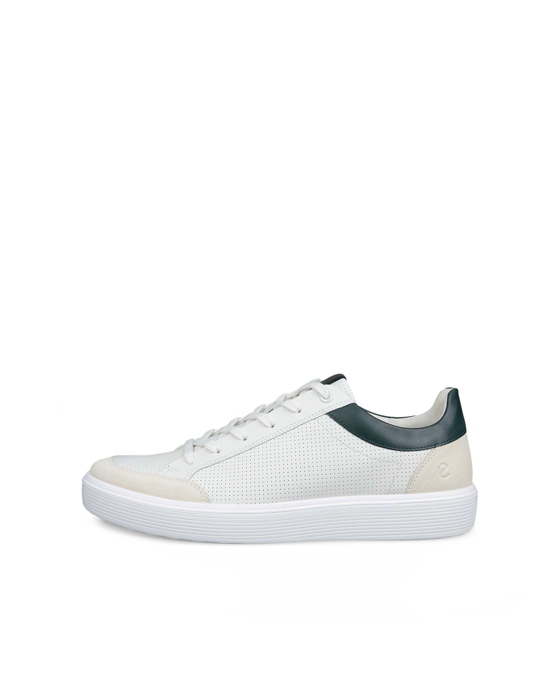 Men's ECCO® Soft 60 Leather Sneaker - Blue - Outside