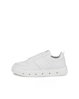 Women's ECCO® Street 720 Leather Gore-Tex Sneaker - White - Outside