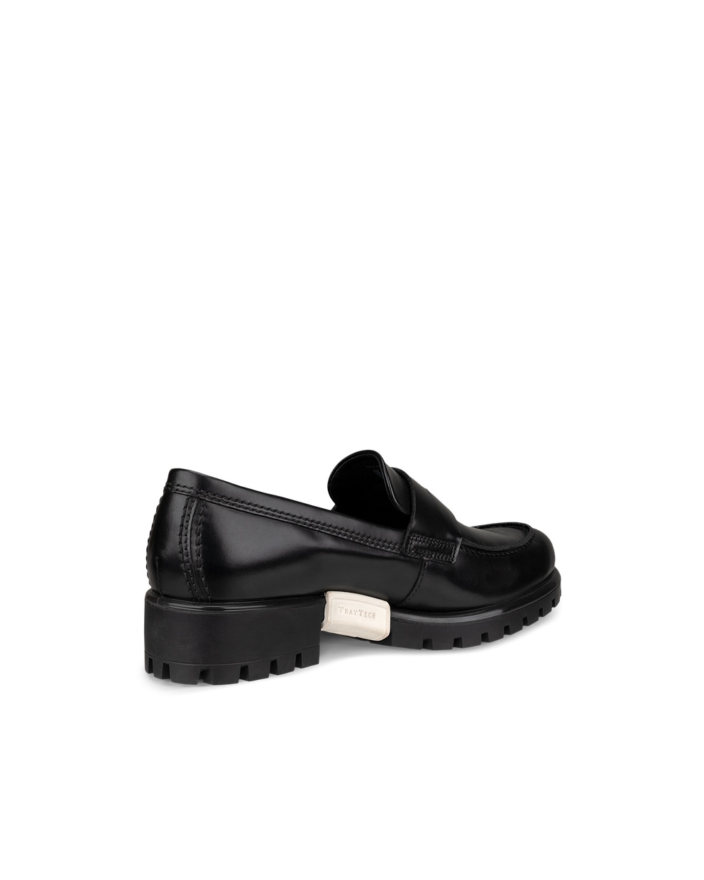 ECCO Women's Modtray Moc-toe Penny Loafers - Black - Back