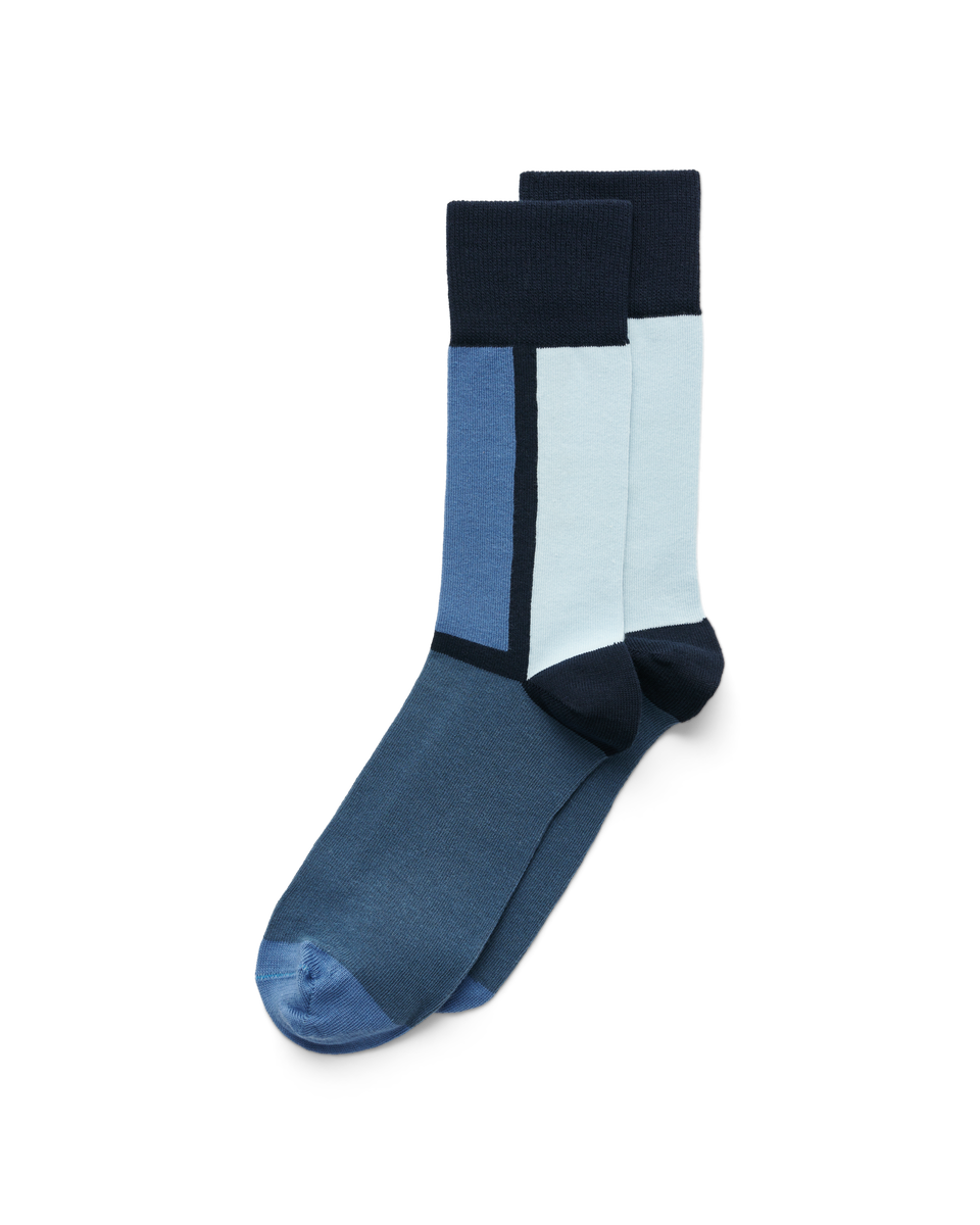 ECCO Men's Vibe Colour-block Socks - Blue - Main