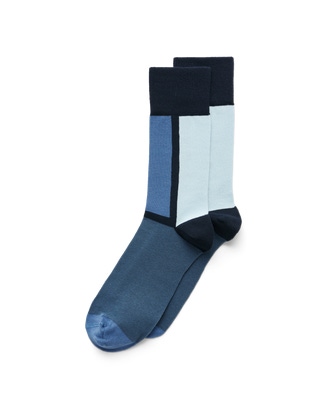 ECCO Men's Vibe Colour-block Socks - Blue - Main