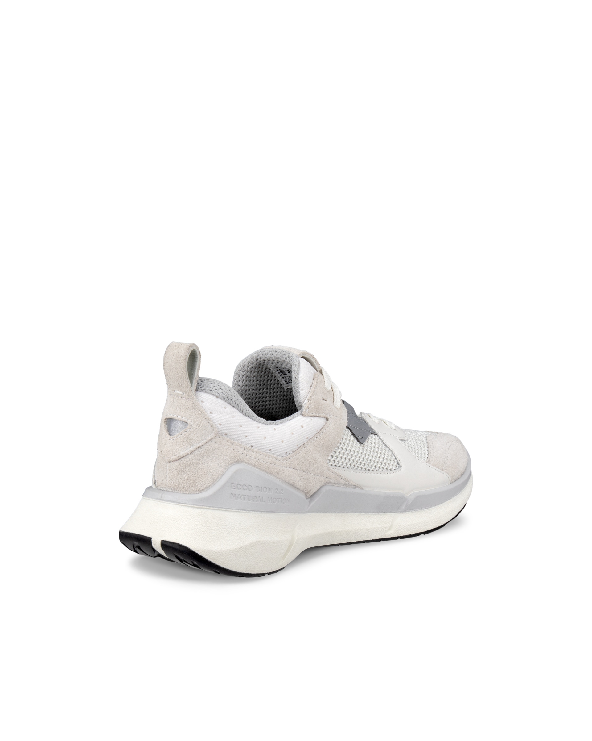 Women's ECCO® Biom 2.2 Leather Sneaker - White - Back