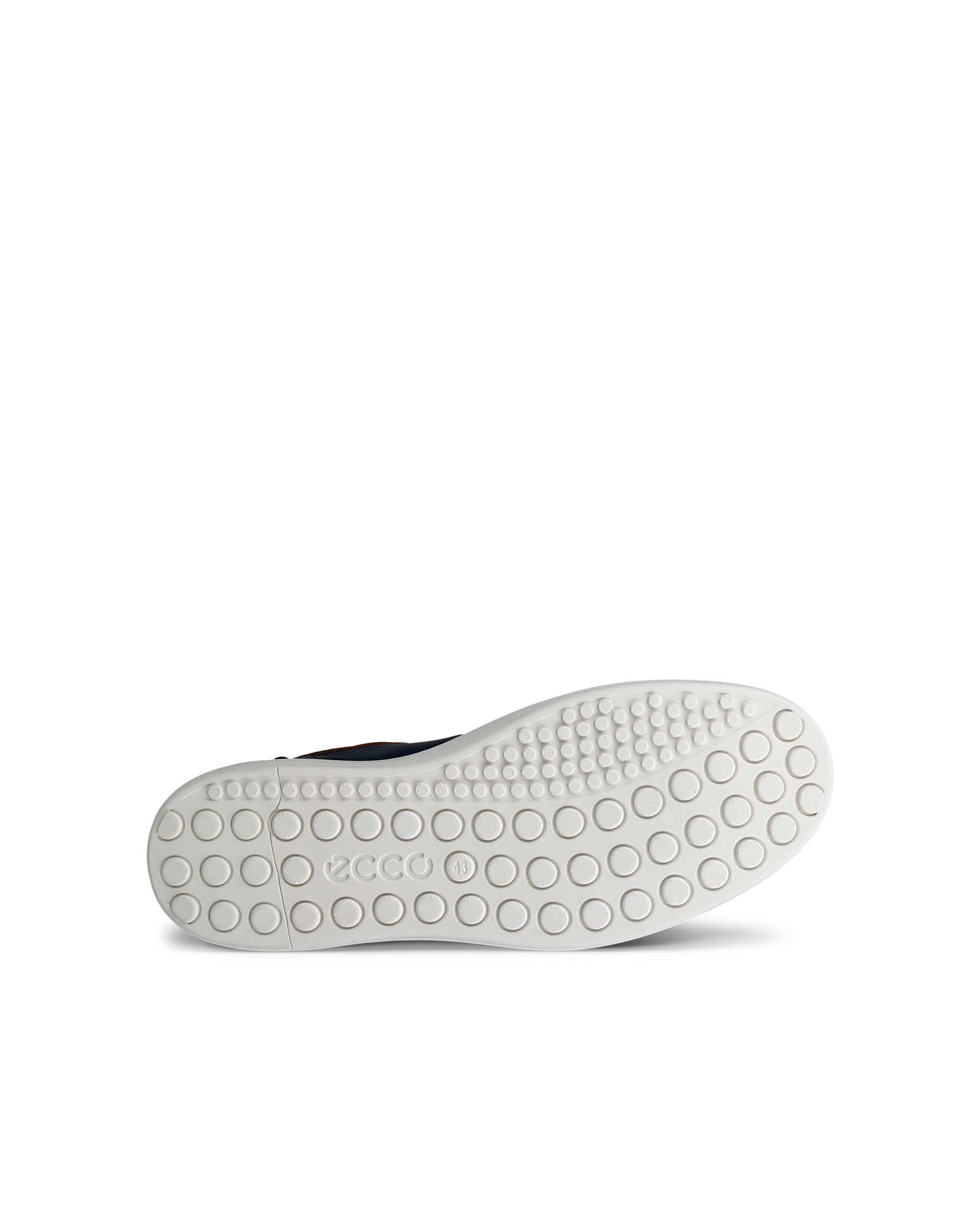Men's ECCO® Soft 60 Leather Sneaker - Blue - Sole