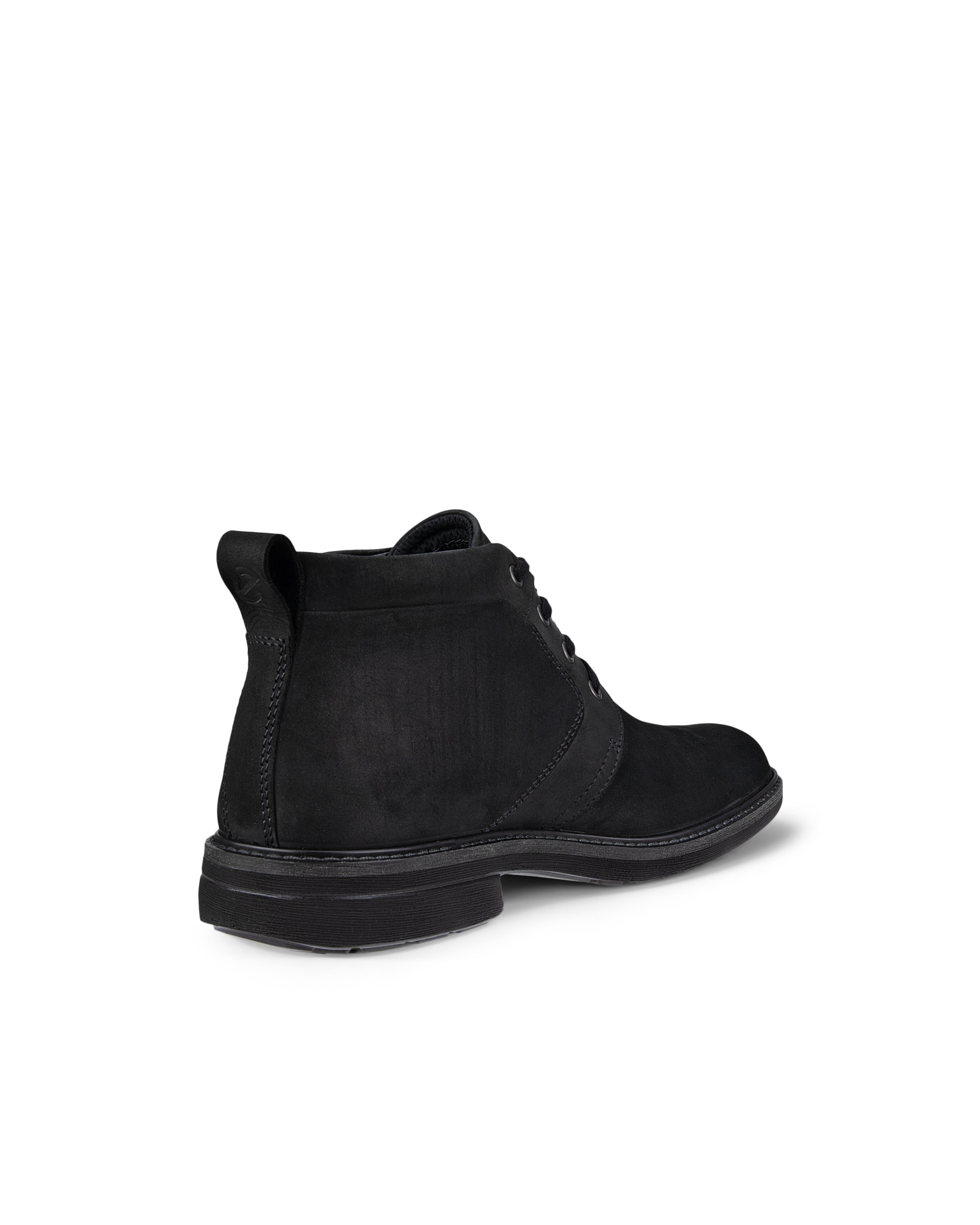 Men's ECCO® Turn II Nubuck Waterproof Ankle Boot - Black - Back