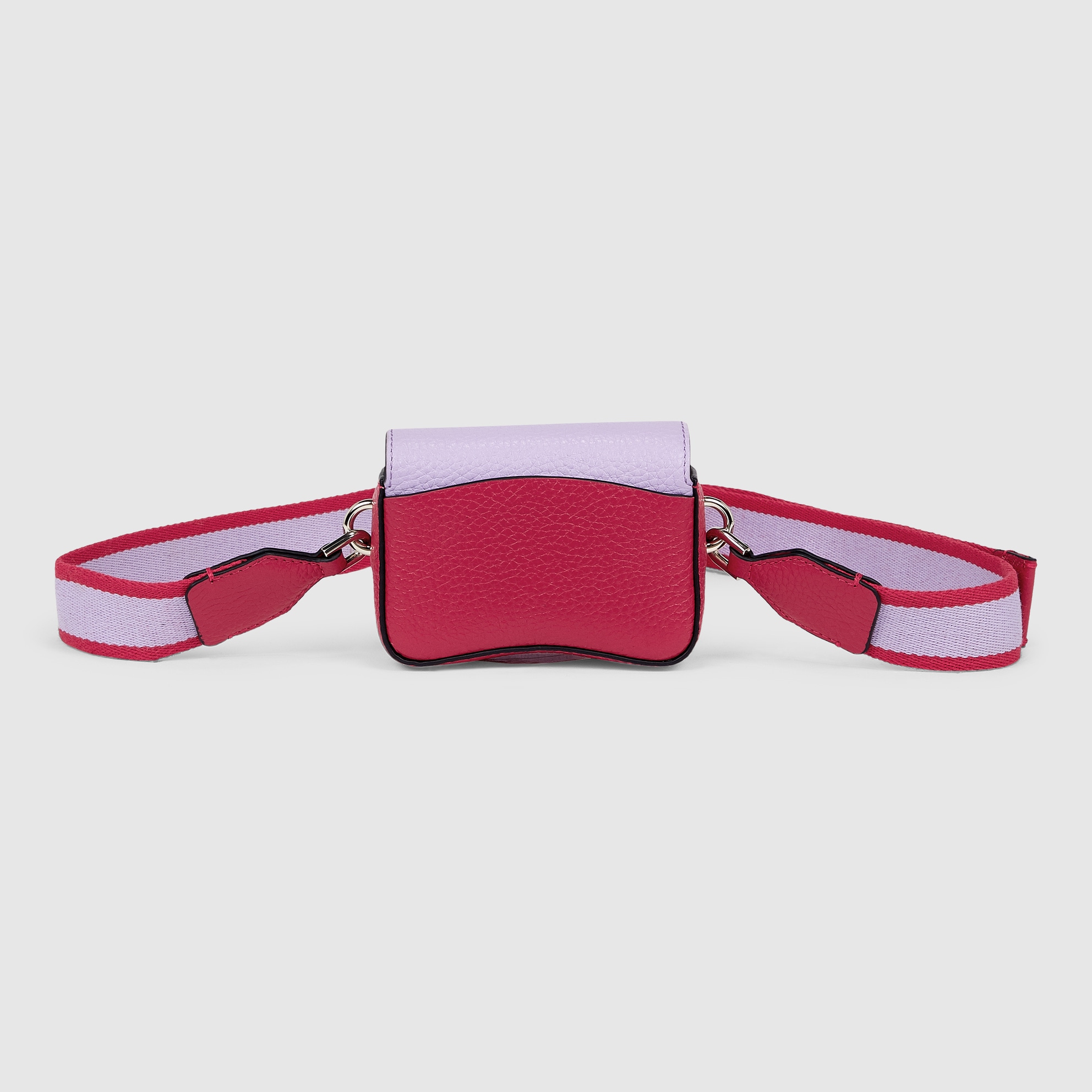 ECCO® Textureblock Leather Crossbody Bag - Red - Back