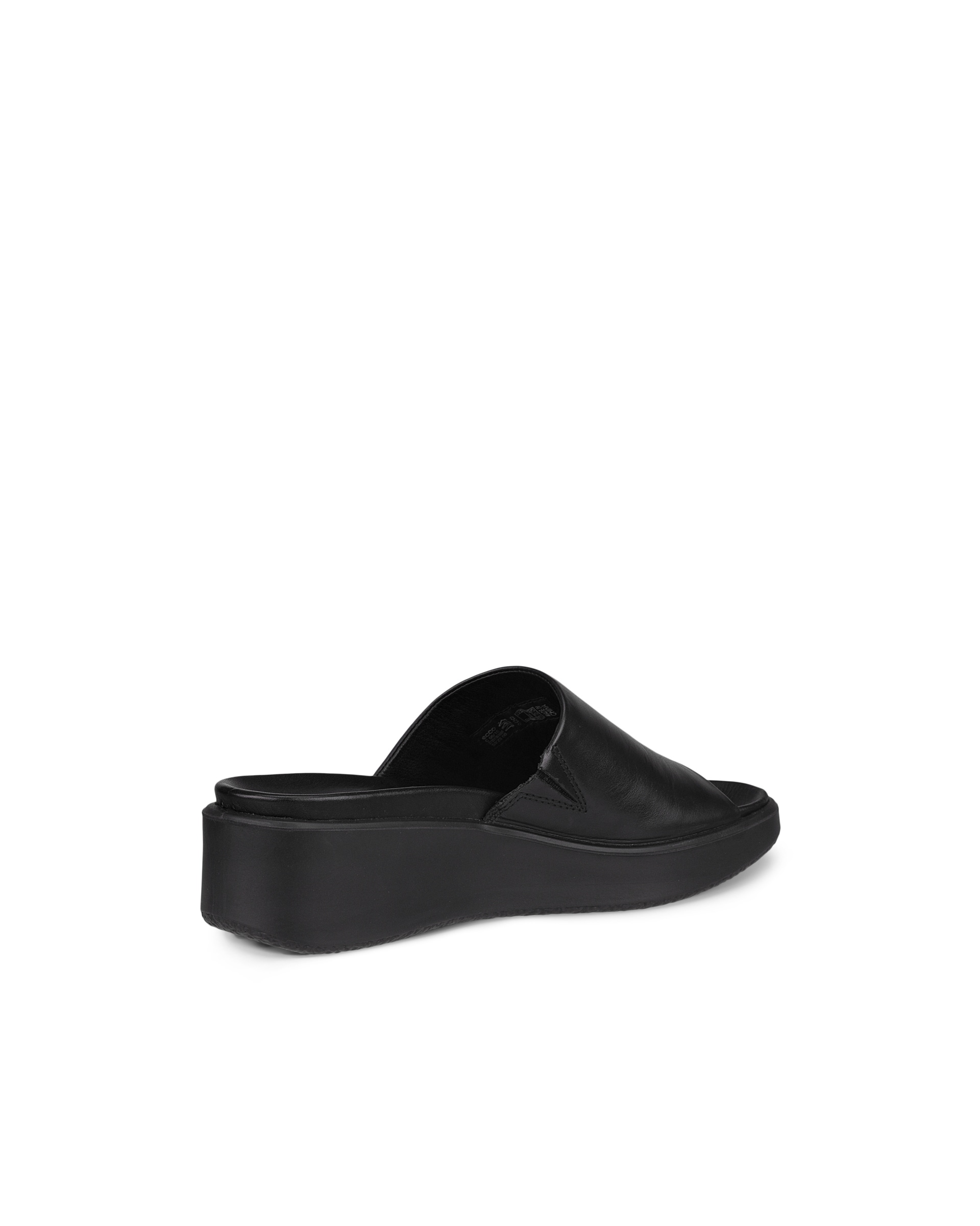 ECCO® Flowt LX sandale compensée cuir pour femme - Noir - Back