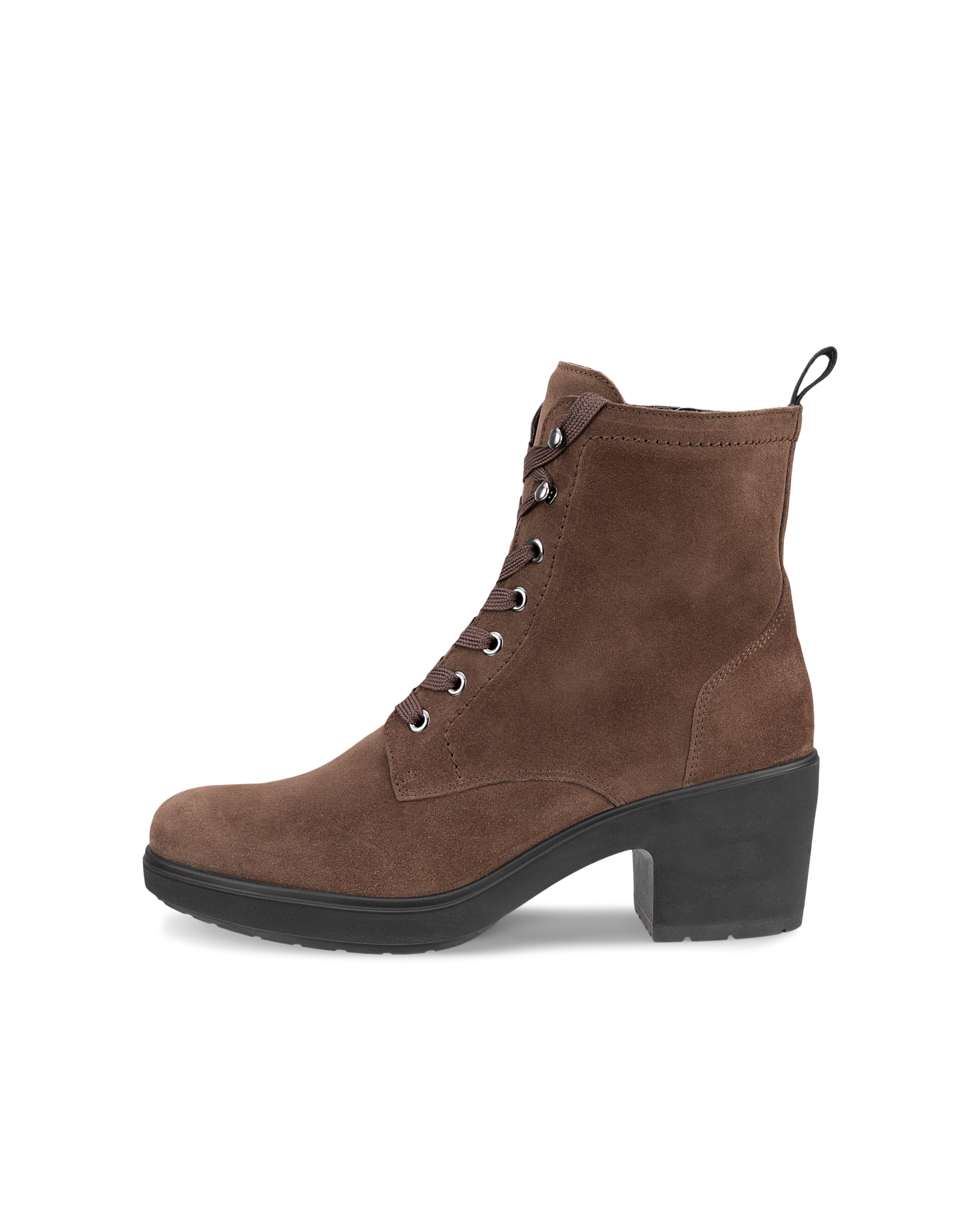 Women's ECCO® Metropole Zurich Leather Mid-Cut Boot - Brown - Outside