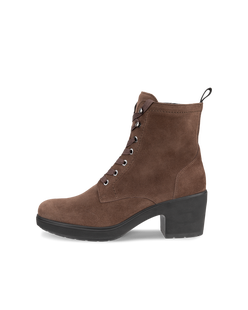 Women's ECCO® Metropole Zurich Leather Lace-Up Mid-Cut Boot - Brown - Outside