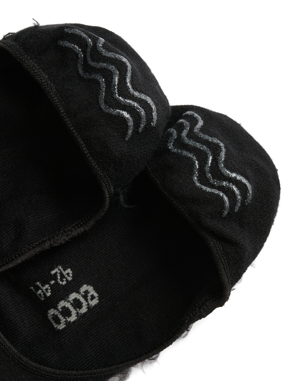 Unisex ECCO® Classic Soft Ankle Socks - Black - Detail-1