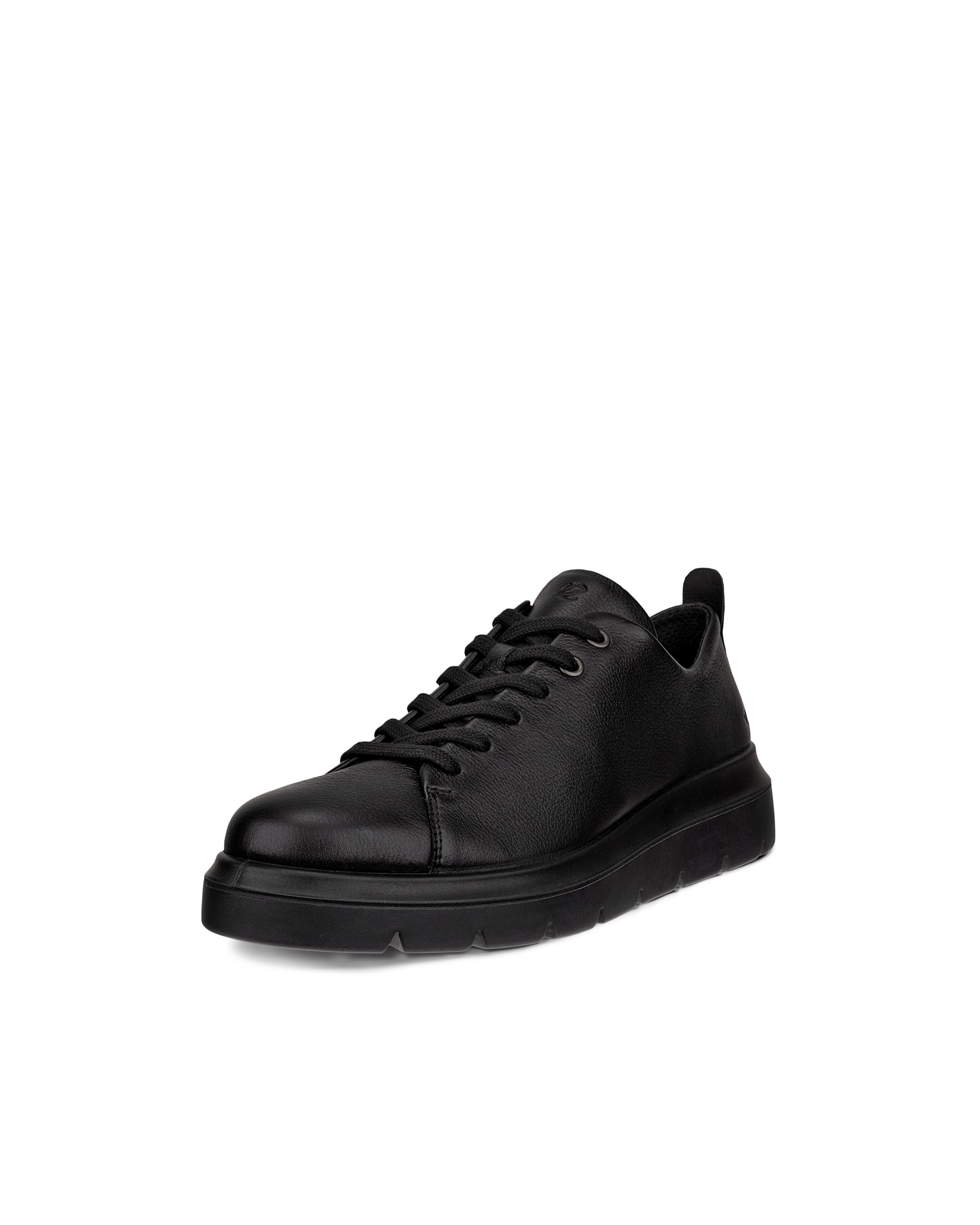 Women's ECCO® Nouvelle Leather Lace-Up Shoe - Black - Main