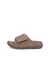 Women's ECCO® Cozmo Platform Leather Sandal - Brown - Outside