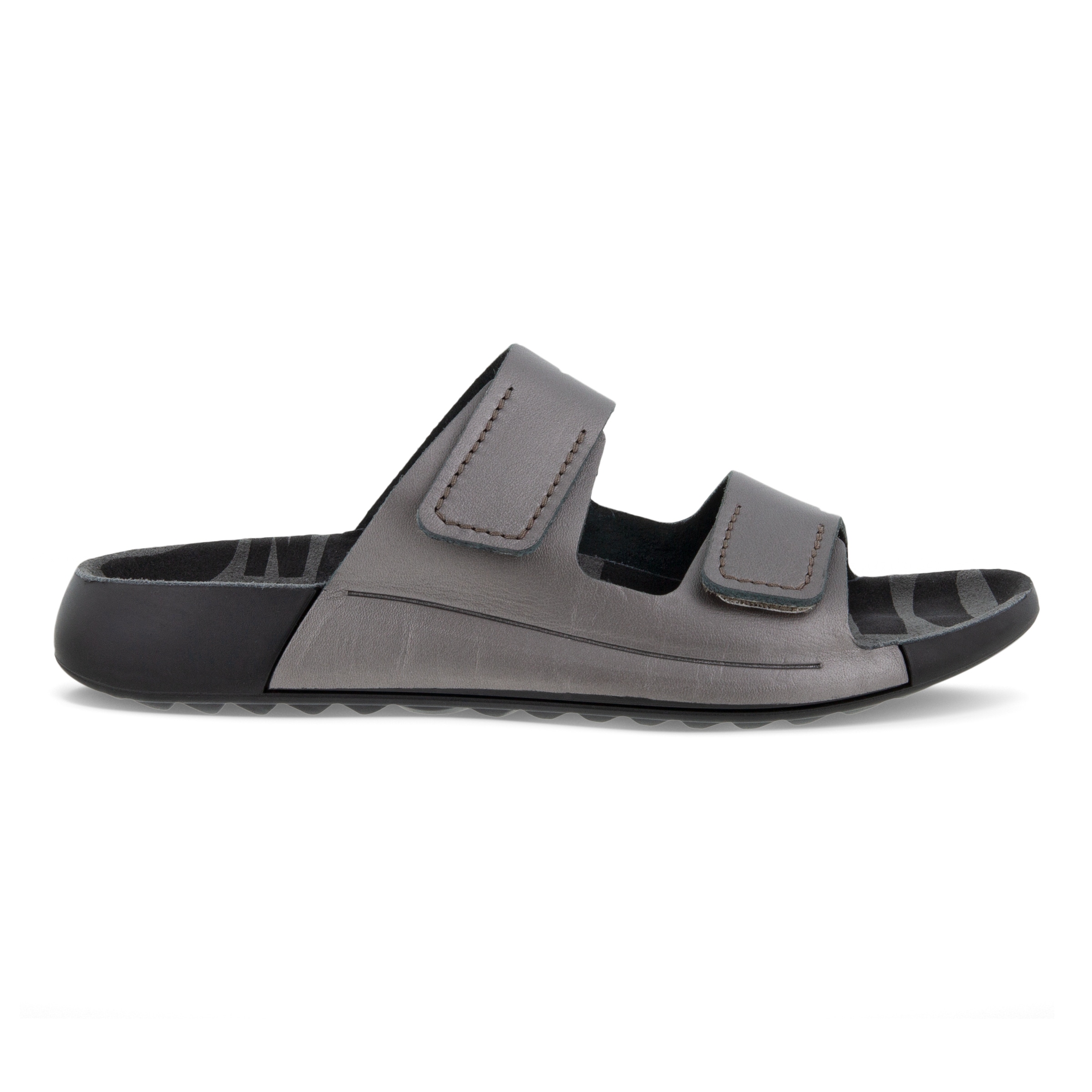 ECCO Women's Cozmo 2-strap Slide Sandals - Metallics - Outside