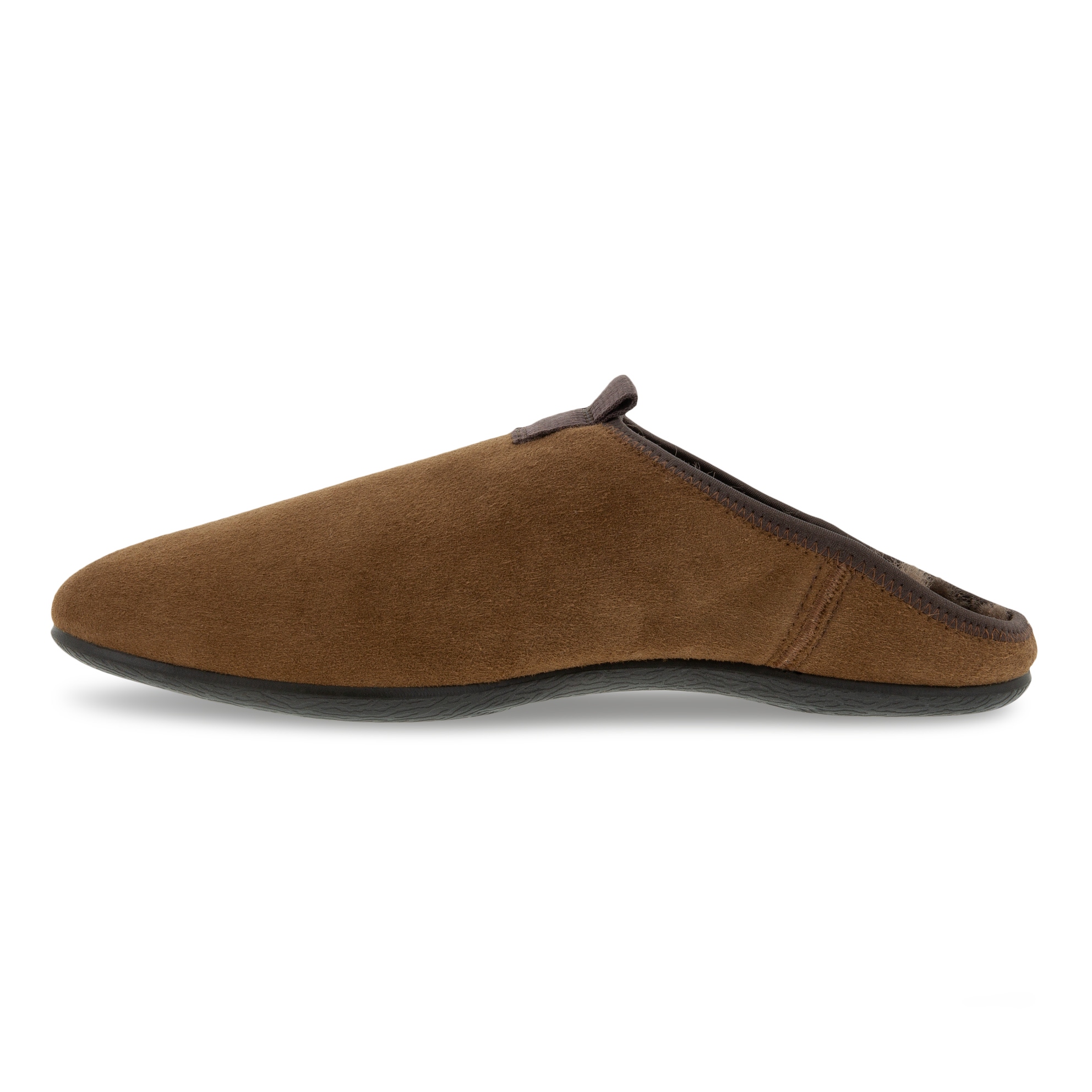 Men's ECCO® Easy Nubuck Slipper - Brown - Inside