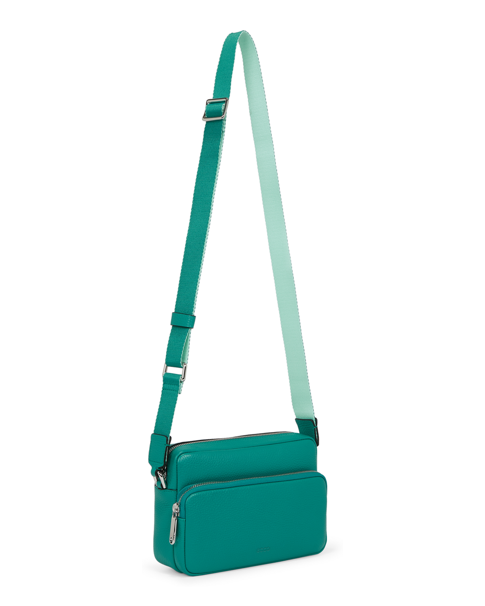 ECCO® Camera Bag Pebbled Leather Camera Bag - Green - Main