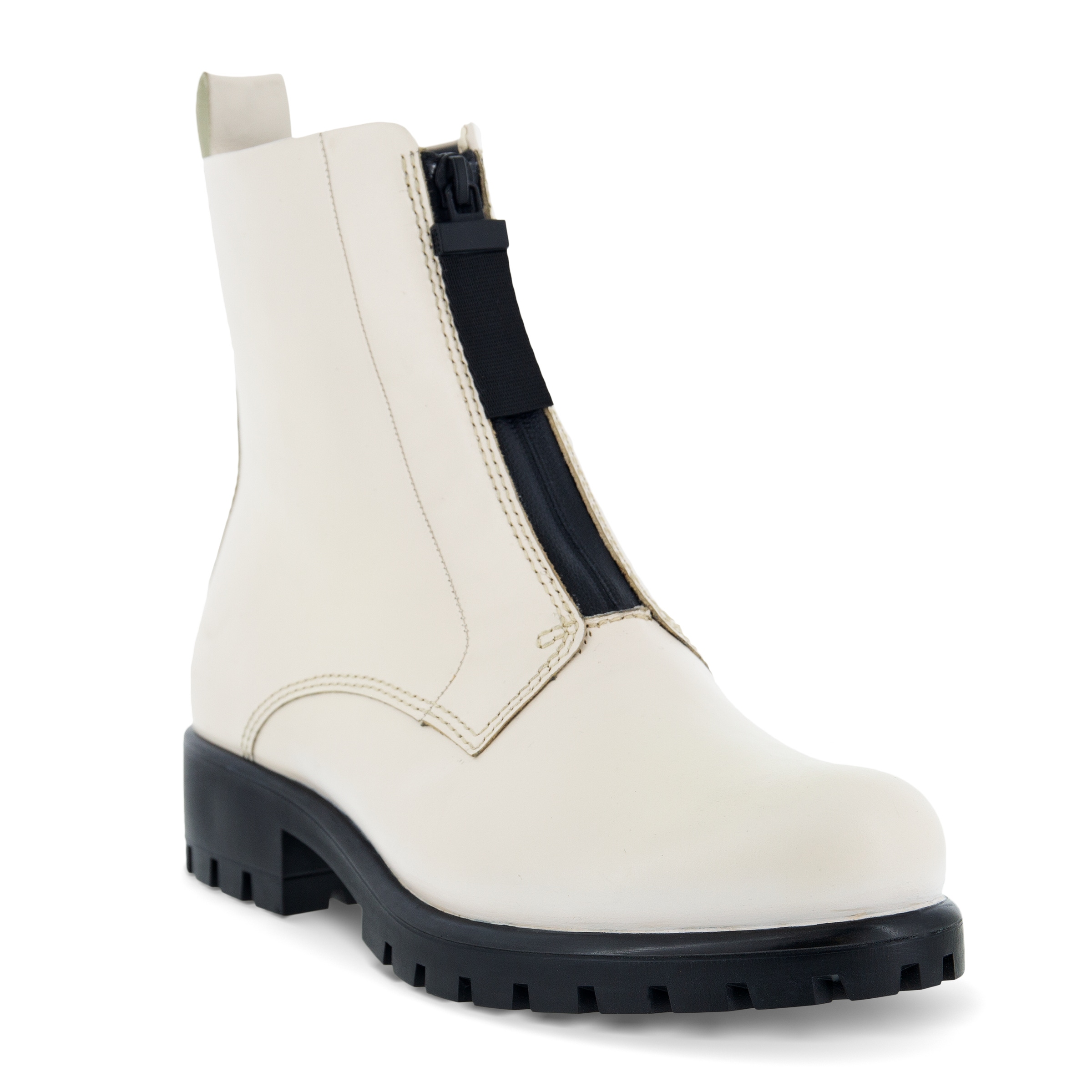 Botas de caña media de piel ECCO® Modtray para mujer - Beige - Main