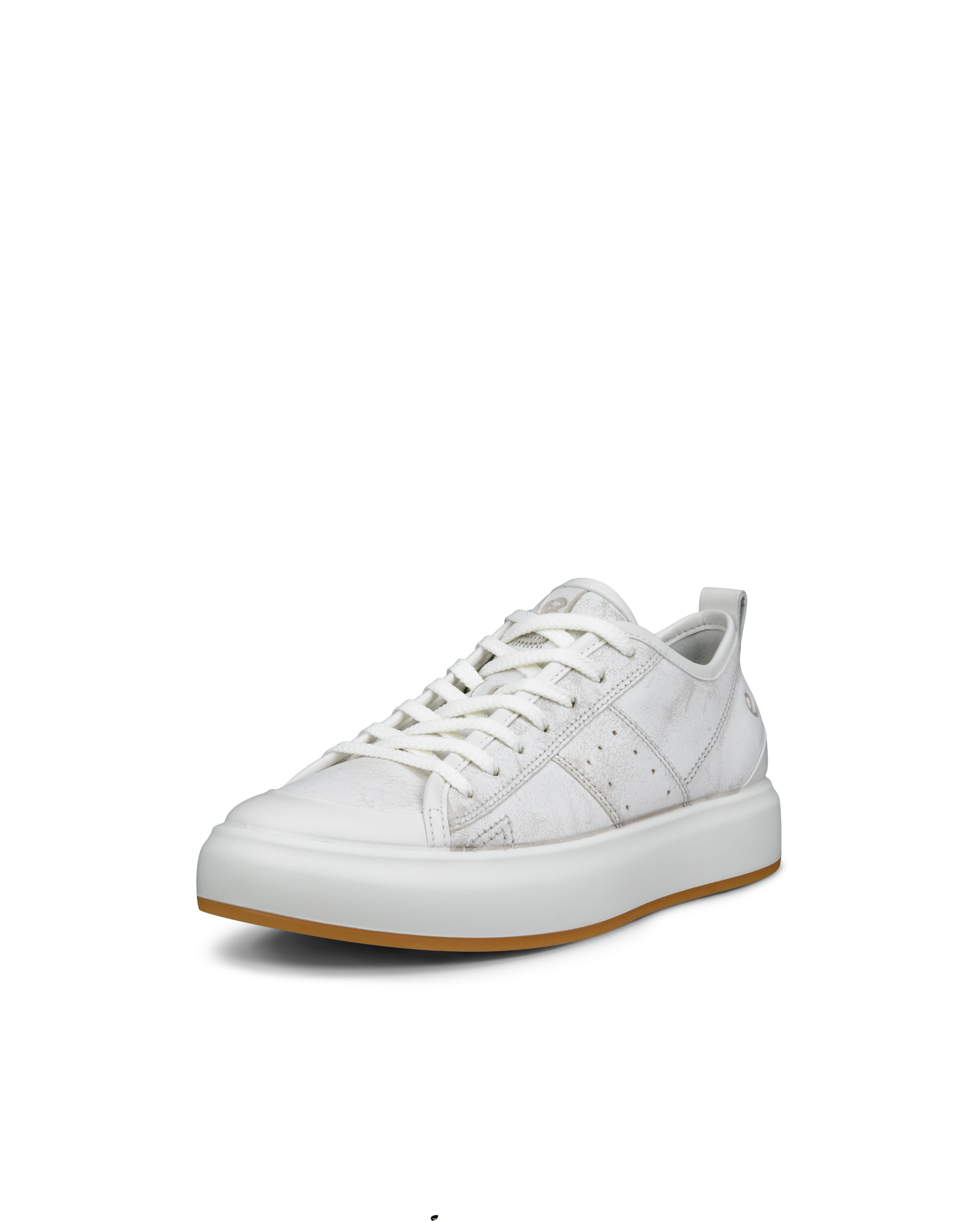 ECCO® Street Ace baskets en cuir pour femme - Gris - Main