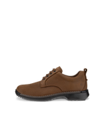 Men's ECCO® Fusion Nubuck Derby Shoe - Brown - Outside