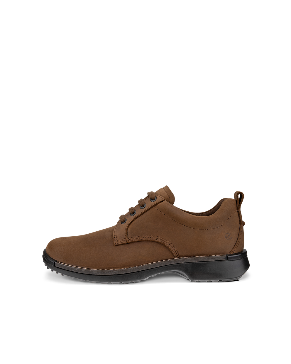 Men's ECCO® Fusion Nubuck Derby Shoe - Brown - Outside