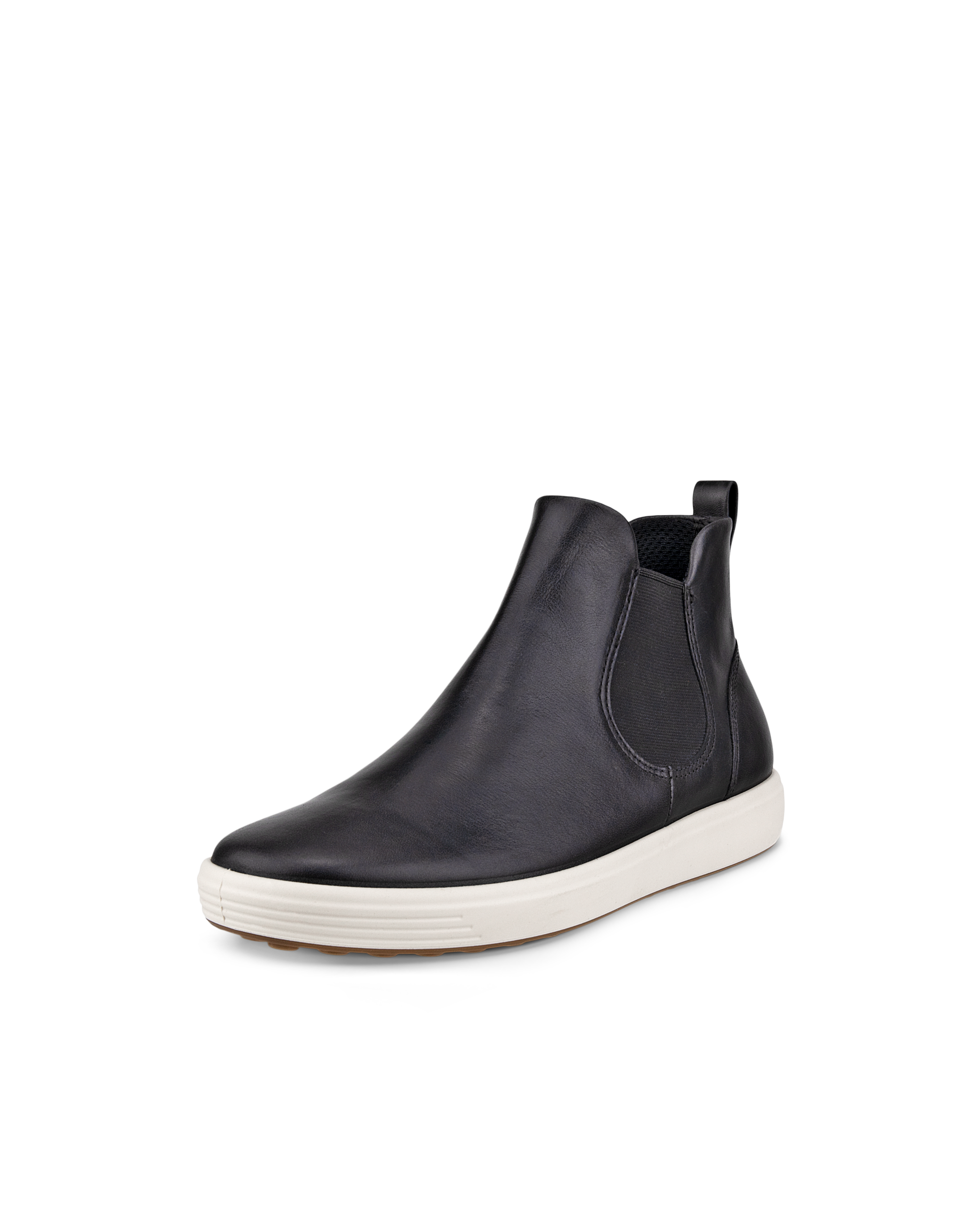 Women's ECCO® Soft 7 Leather Chelsea Boot - Black - Main