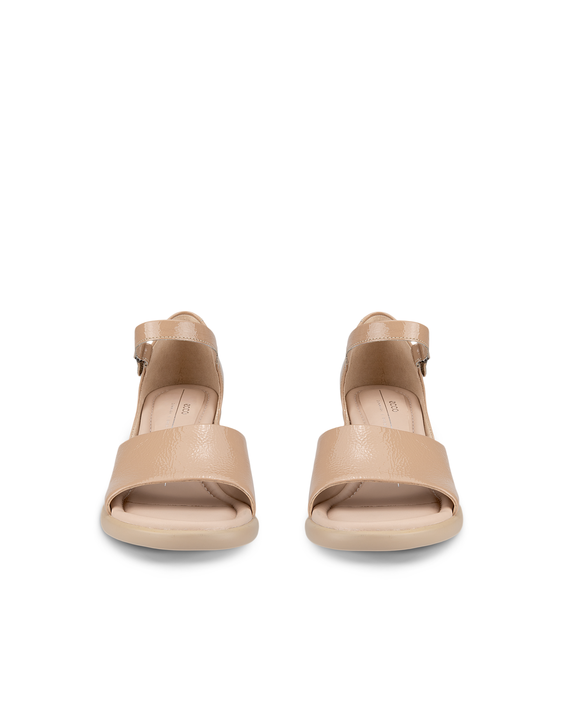 ECCO® Sculpted Sandal LX 55 sandale à talon en cuir pour femme - Brun - Front pair