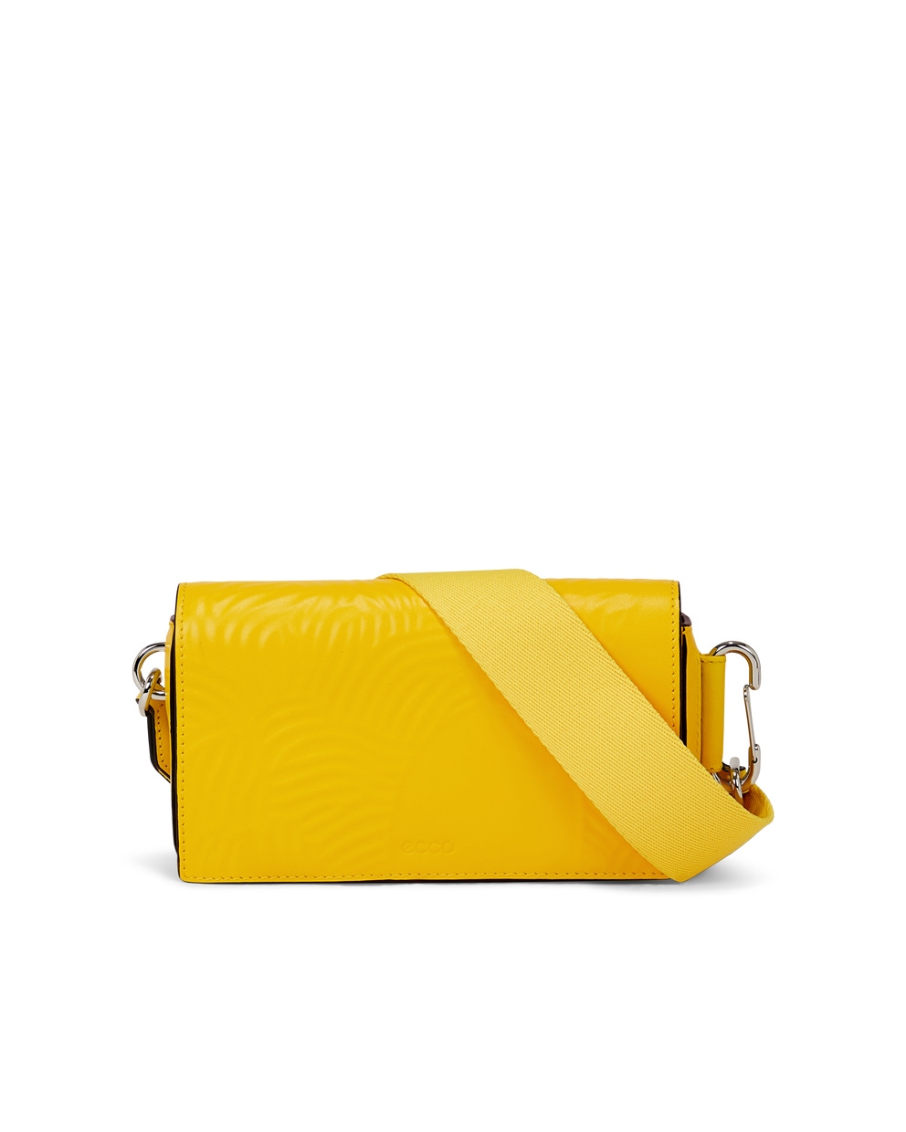 ECCO® Leather Crossbody Bag - Yellow - Main