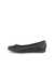 Women's ECCO® Touch 2.0 Leather Ballerina - Black - Outside