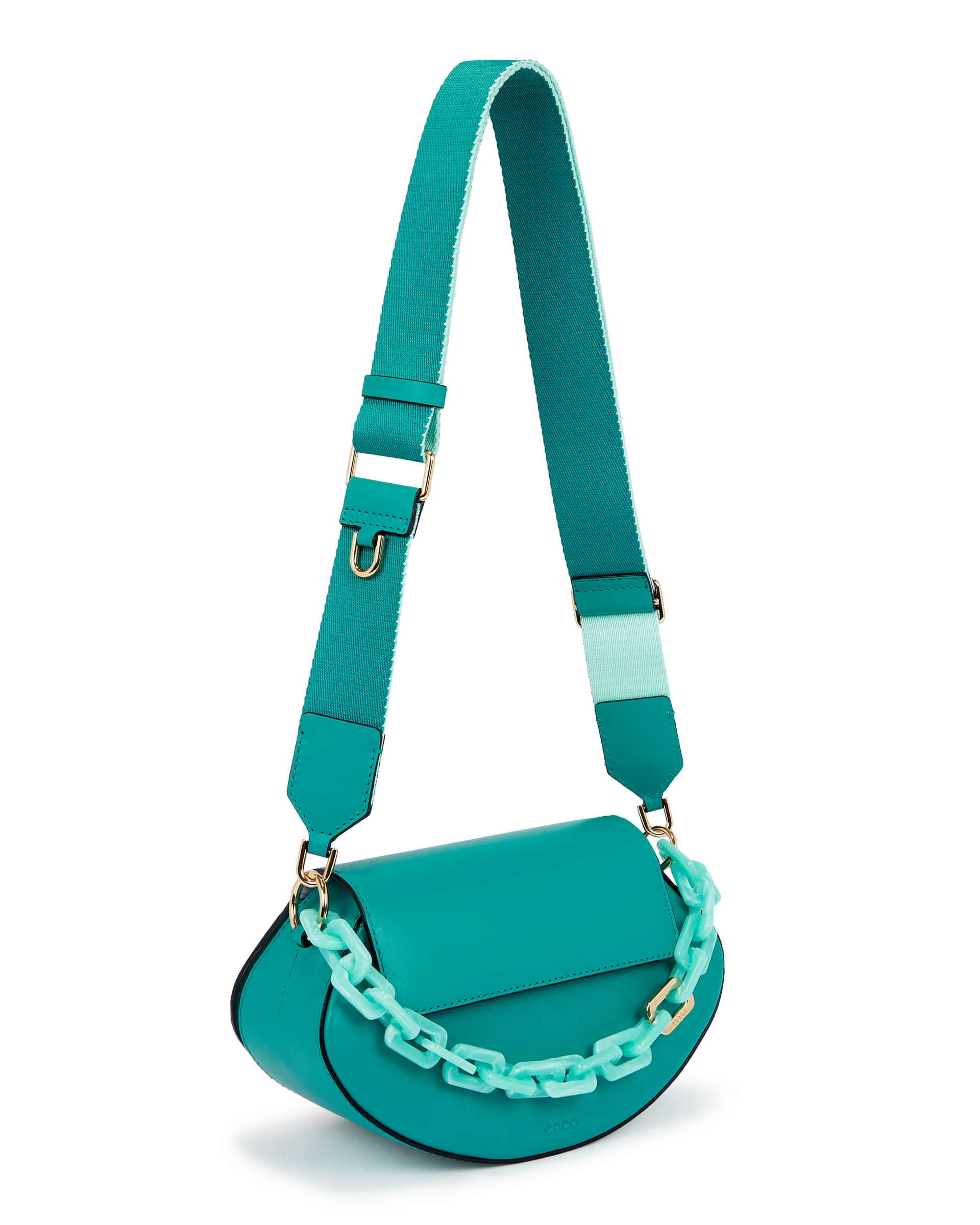 ECCO®WeebleChainLeatherCrossbodyBag